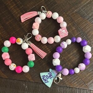 3 Pack Beaded Wristlets